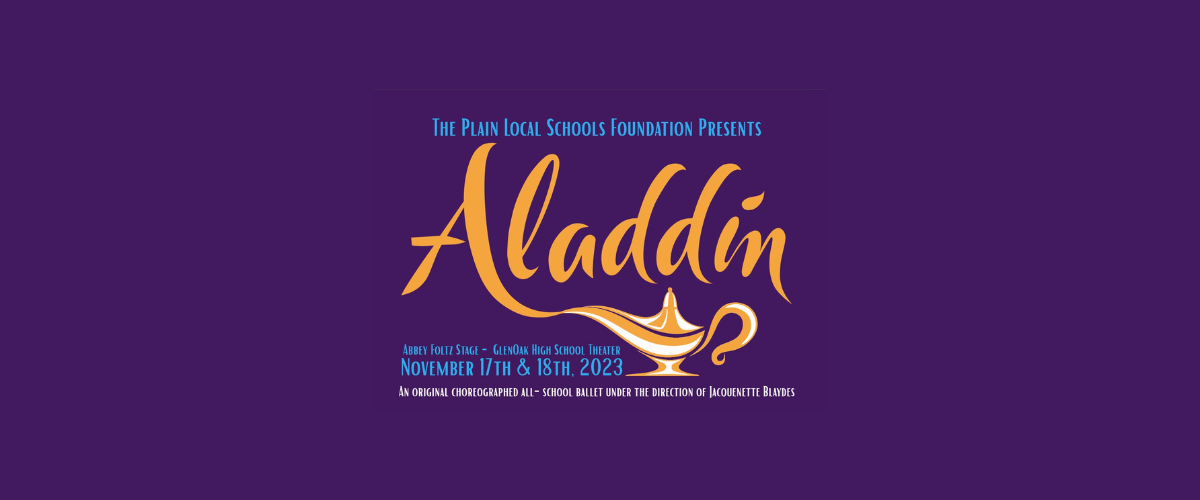 Aladdin 2023 Fall Ballet website banner