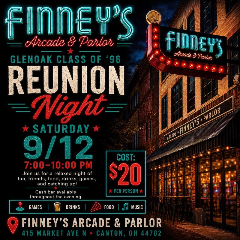 GOHS class of 1996 30th reunion event flyer